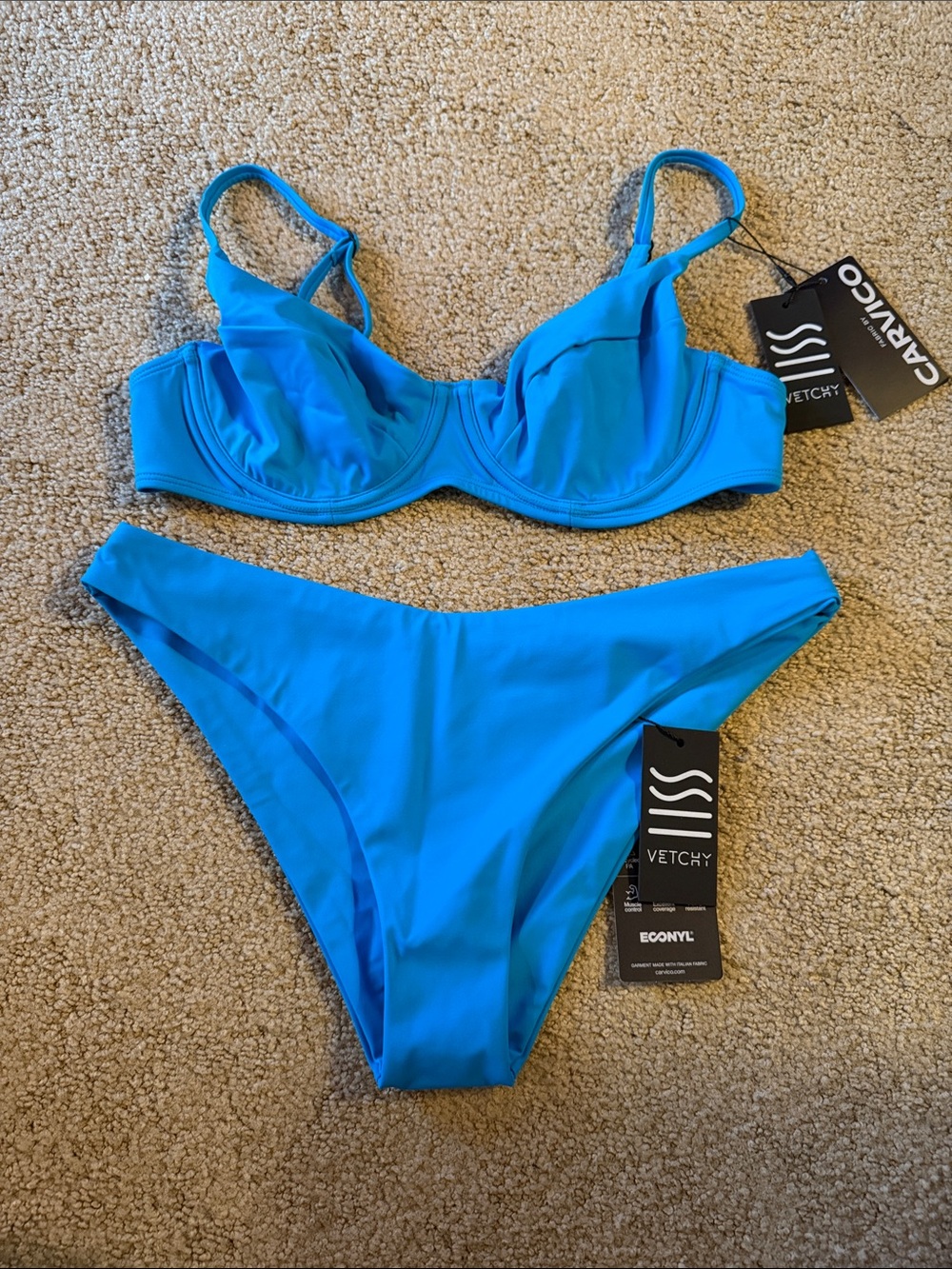 Vetchy Blue Underwire Bikini Set - Women’s  Swim